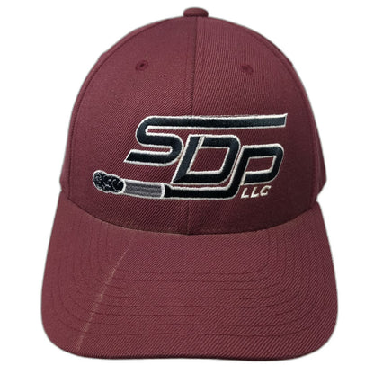 Yupoong Snapback Hat Red One Size SDP LLC Structured Wool Blend Baseball Cap
