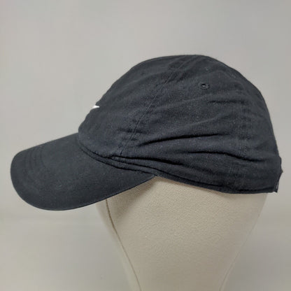 Nike Boy's Strapback Hat Black Adjustable Embroidered Logo 100% Cotton