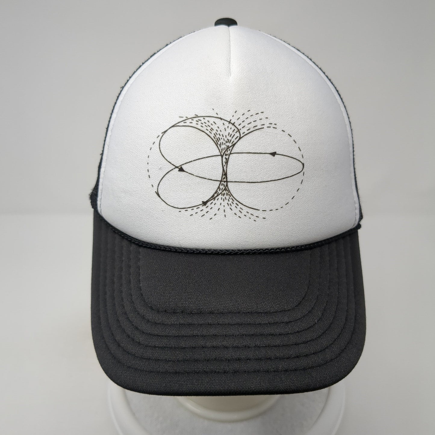 Otto Snapback Mesh Back Foam Trucker Hat Multicolor Rope Graphic Line Arrow Logo