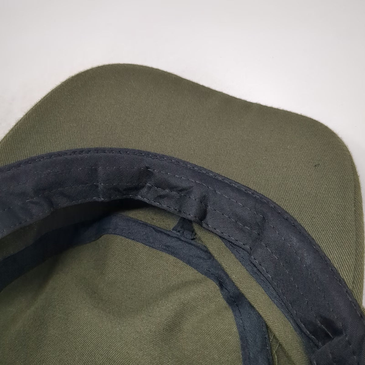 Army Cap Green One Size Hat Flat Crown Adjustable Strap Polyester Solid Color