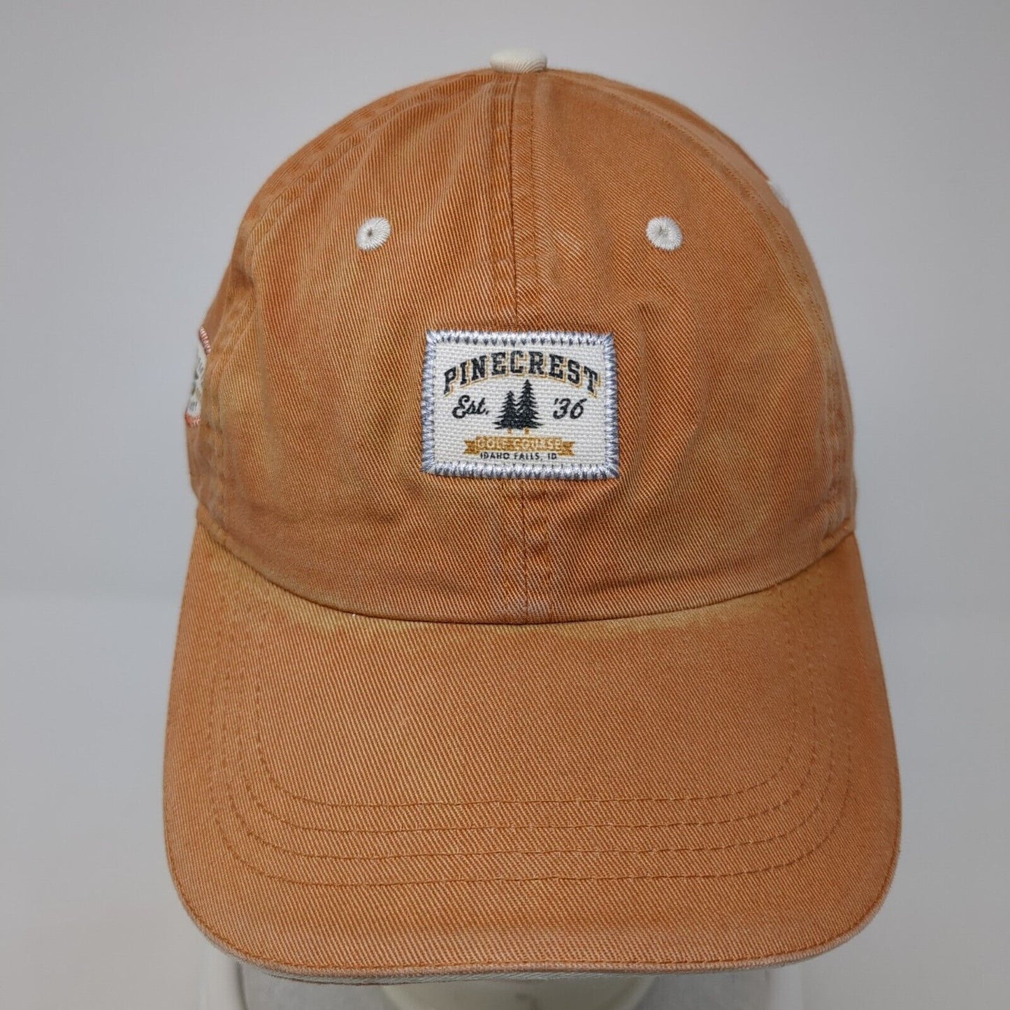 Pinecrest Golf Course Slideback Hat Orange One Size Classic Cut Ahead