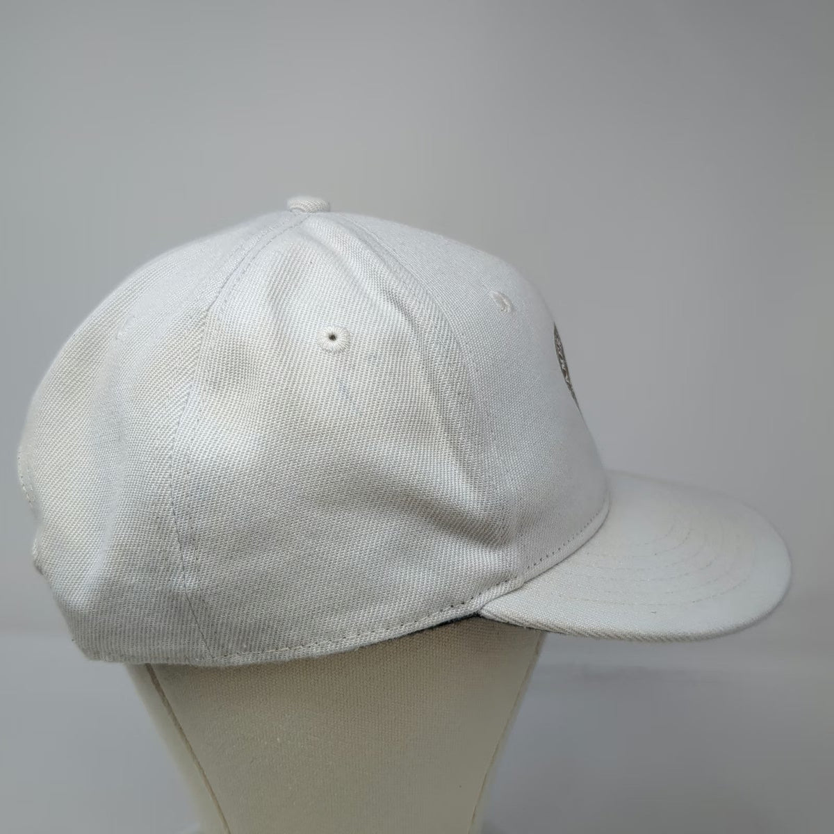 THREE IN Snapback Hat White One Size Martin Guitar Nazareth PA Flat Brim Pick