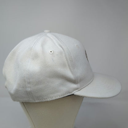 THREE IN Snapback Hat White One Size Martin Guitar Nazareth PA Flat Brim Pick