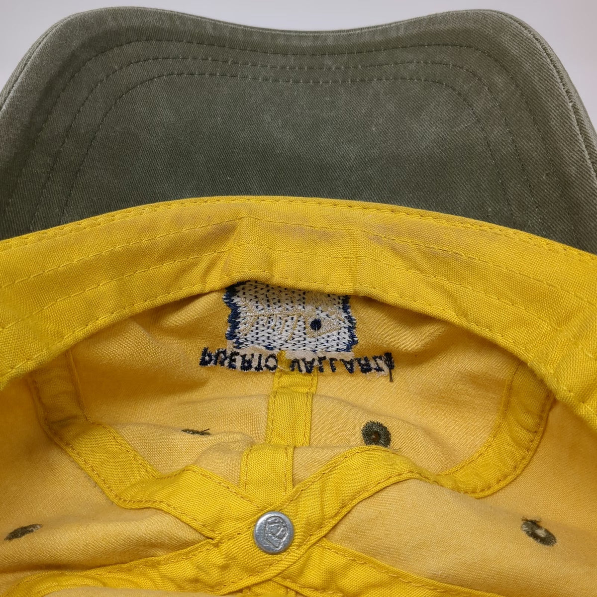 Yacht Club Puerto Vallarta Fish Skeleton Hat Yellow Gray Baseball Cap One Size