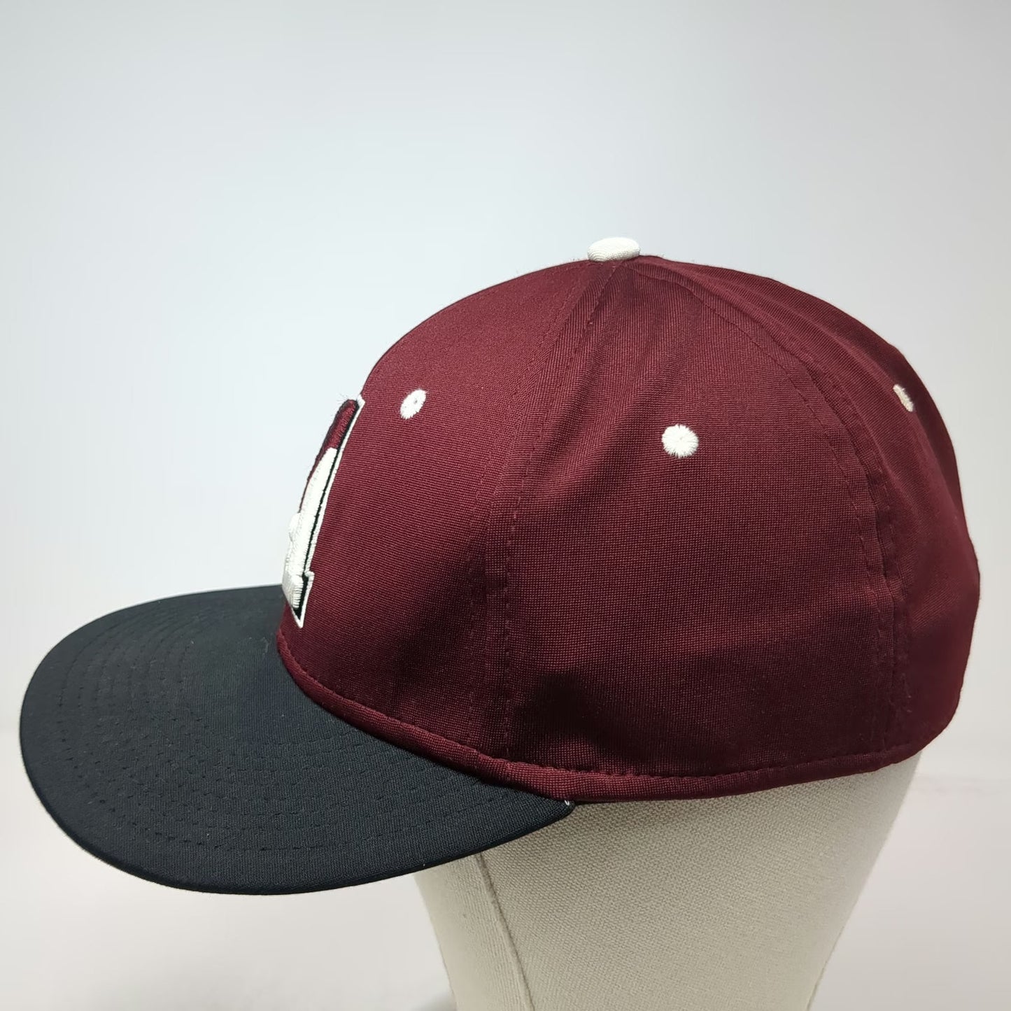 Pukka Baseball Cap Red Black One Size Abington Ghosts Performance Stretch Hat