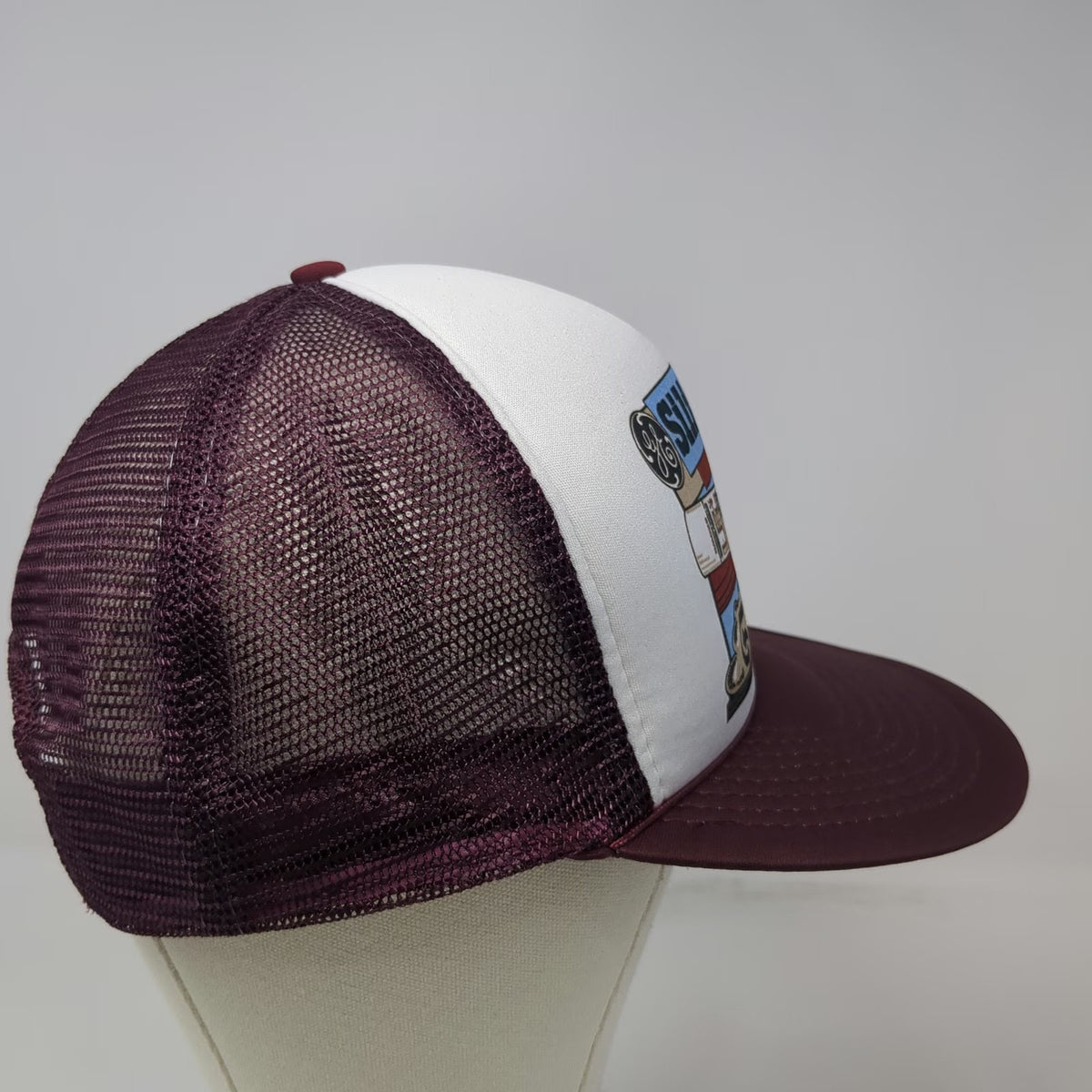 Ad Wear GE Silicones Salt Lake Hardware Trucker Hat Red One Size Mesh Snapback