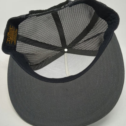 Yupoong Baard Logo Snapback Gray One Size Hat Mesh Back Flat Brim Trucker Beer