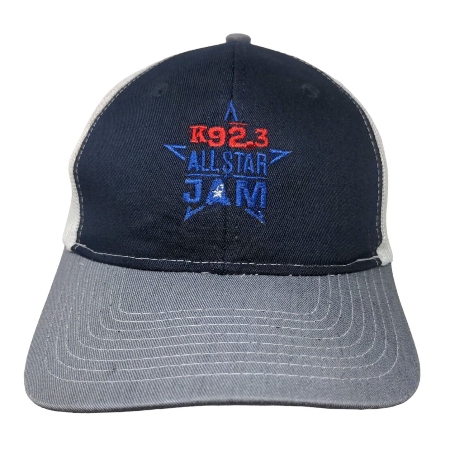 K92.3 All Star Jam Snapback Mesh Back Trucker Hat Multi One Size Embroidered