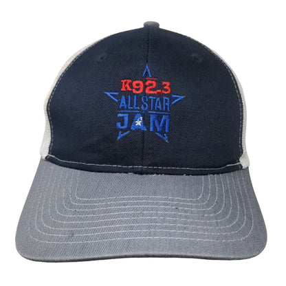 K92.3 All Star Jam Snapback Mesh Back Trucker Hat Multi One Size Embroidered