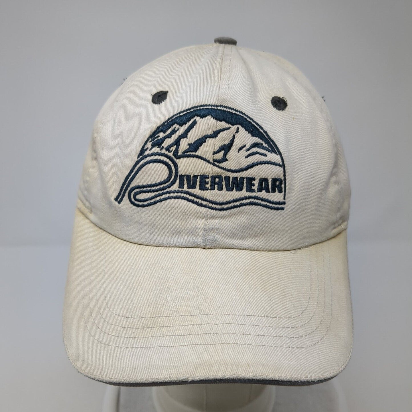 Riverwear Strapback Hat Tan One Size Adjustable Embroidered Extreme Fit Ahead