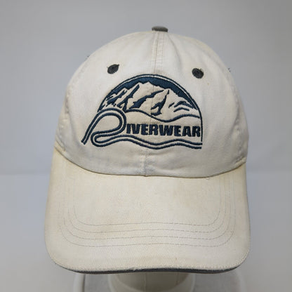 Riverwear Strapback Hat Tan One Size Adjustable Embroidered Extreme Fit Ahead
