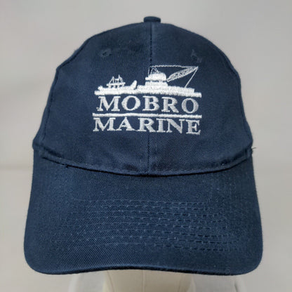 Mobro Marine Strapback Hat Blue One Size Embroidered Adjustable 6 Panel