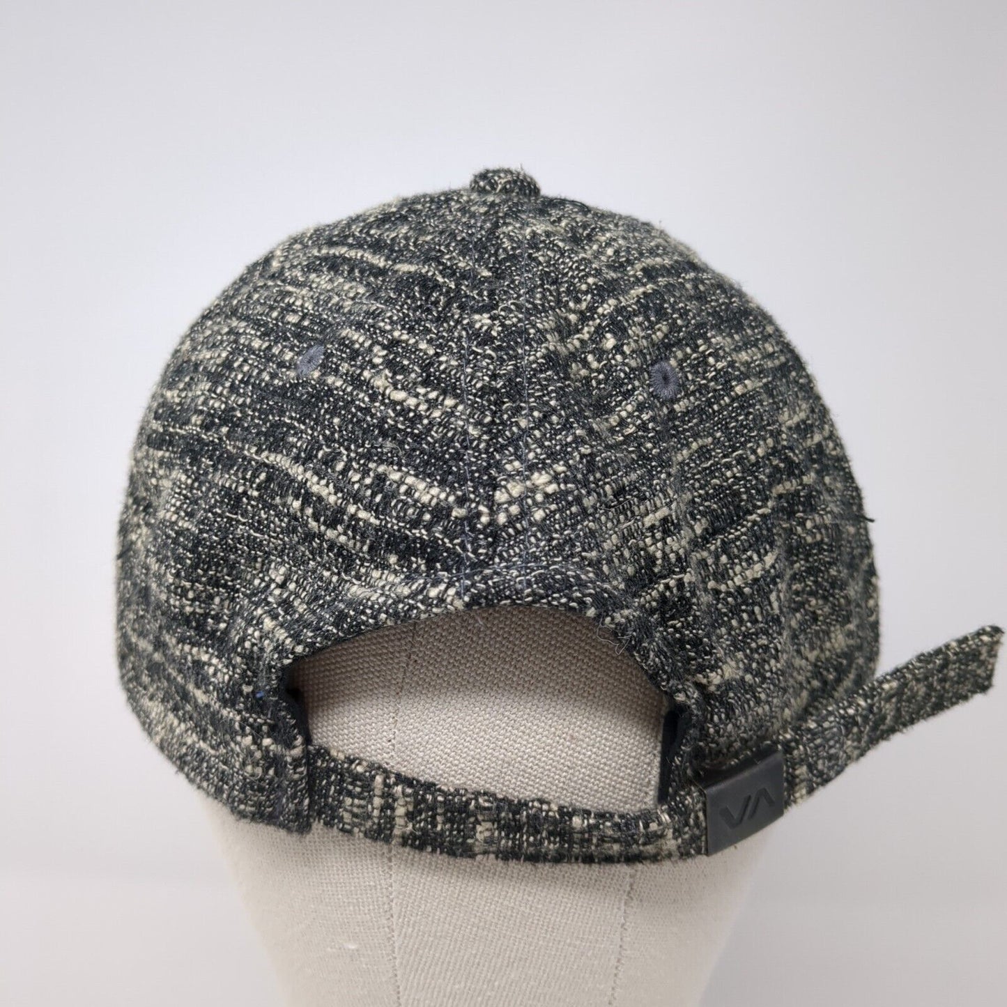 RVCA Leather Patch Slideback Hat Multi One Size Shallow Fit Adjustable