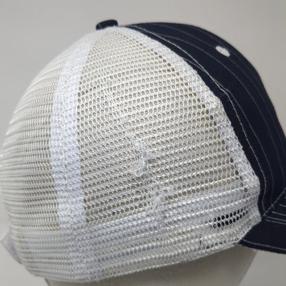 Farm Bureau Ins Strapback Trucker Hat Blue One Size Adjustable Mesh Back