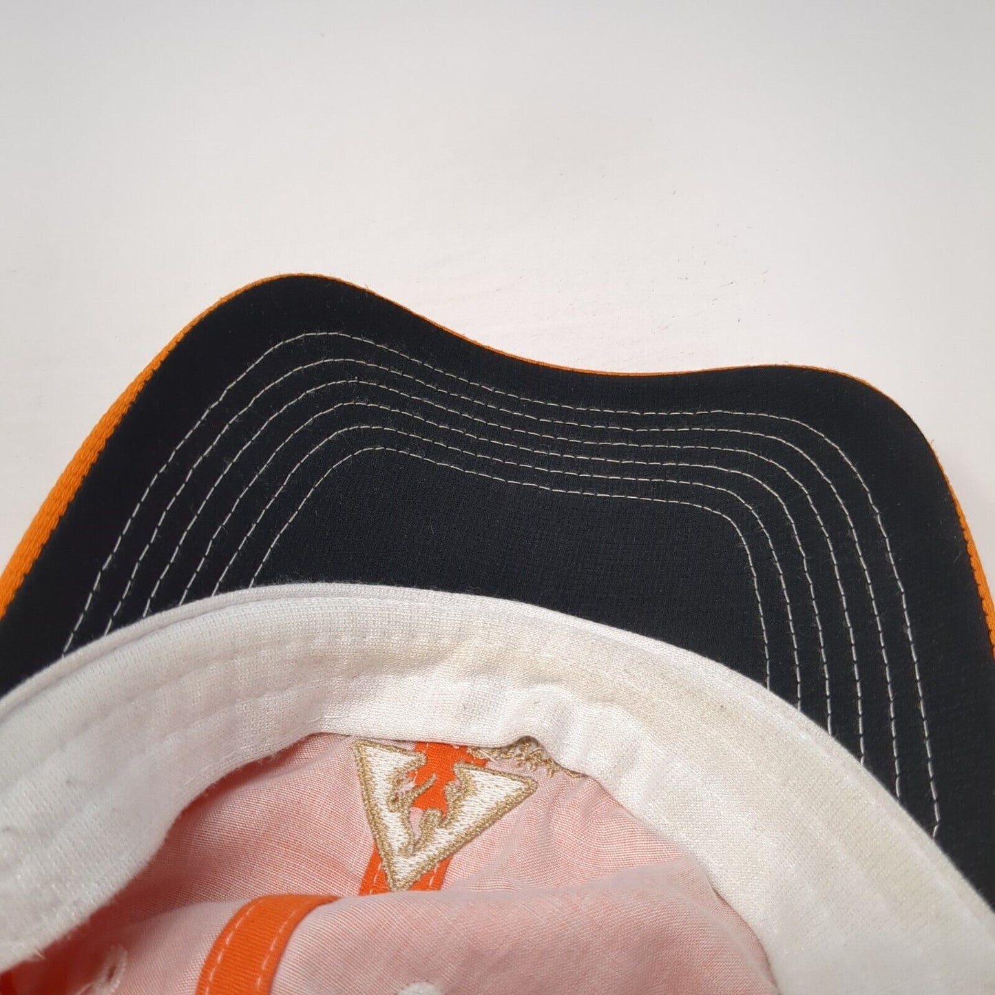 Poston Butte Strapback Hat Orange One Size Adjustable Breathable Troon Golf