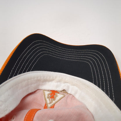 Poston Butte Strapback Hat Orange One Size Adjustable Breathable Troon Golf