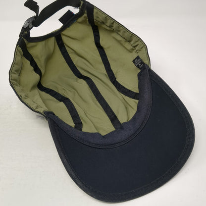 KAVU Baseball Cap Green M Strapback Patterned Webbing Nylon Made in USA Hat