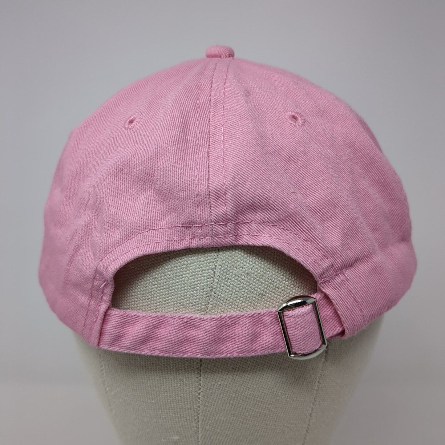 Red Aspen Slideback Hat Pink OS Adjustable Embroidered Vented Holes 6 Panel