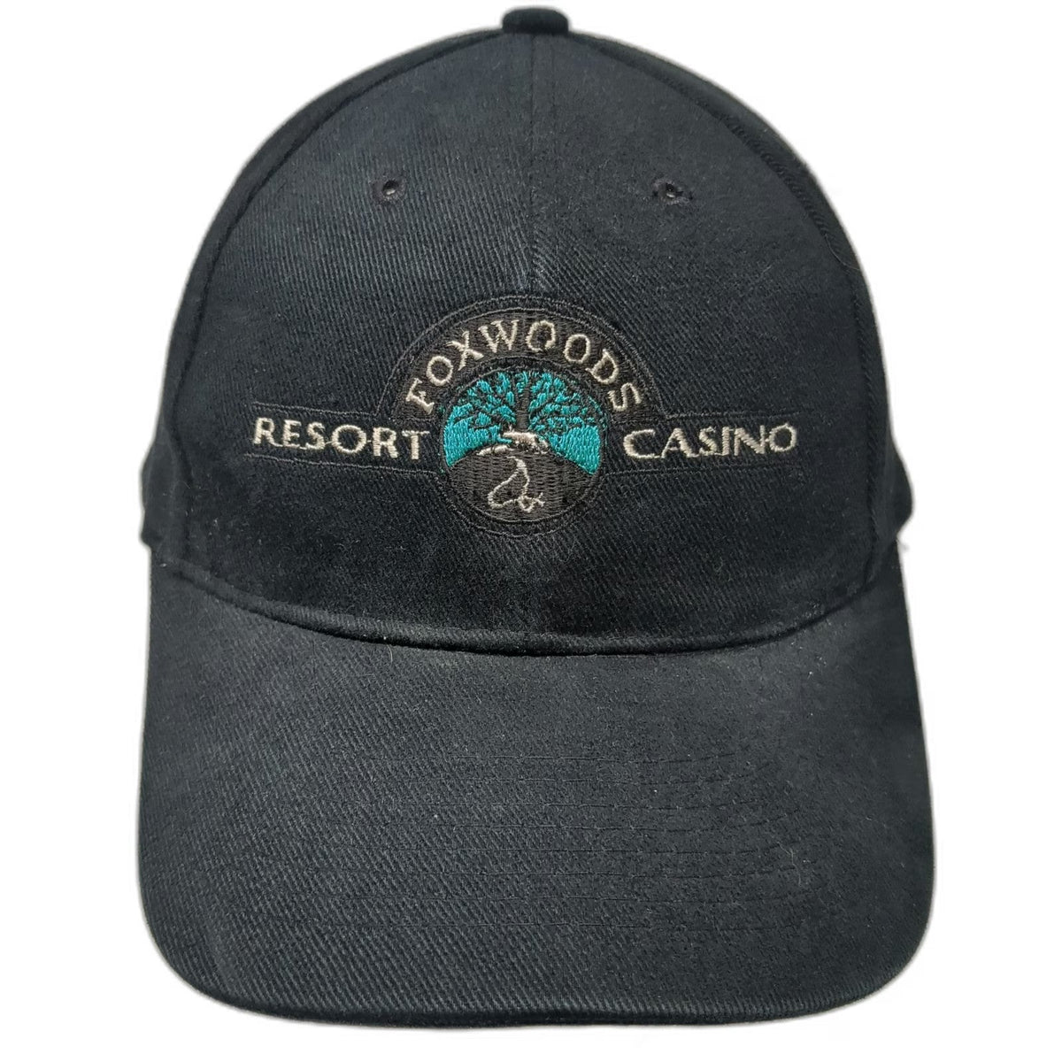 Foxwoods Resort Casino Baseball Cap Black One Size Catch The Spirit Graphic Hat