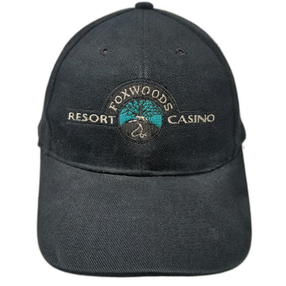 Foxwoods Resort Casino Baseball Cap Black One Size Catch The Spirit Graphic Hat