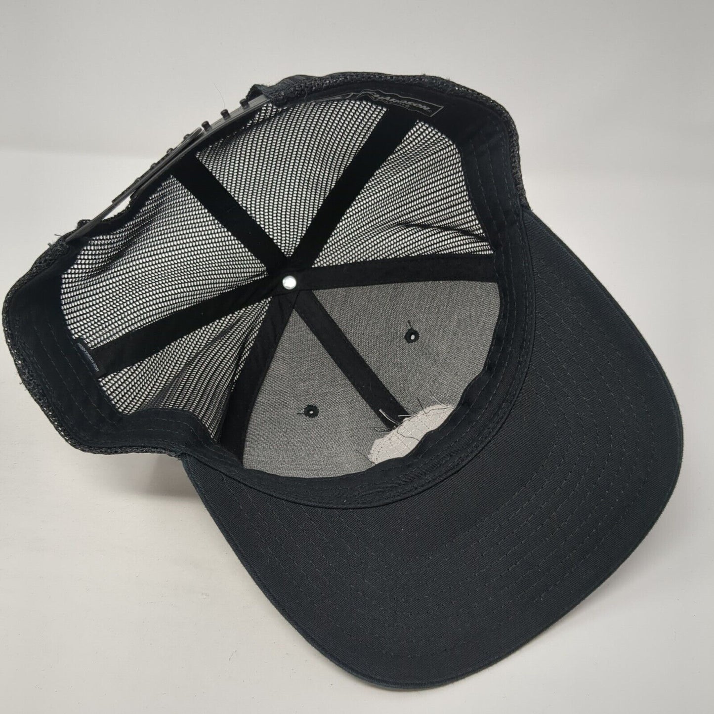 D.E.A. Centurion Snapback Trucker Hat Black OS Adjustable Mesh Back Richardson