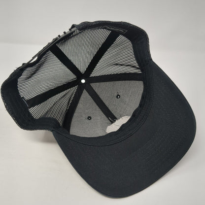 D.E.A. Centurion Snapback Trucker Hat Black OS Adjustable Mesh Back Richardson
