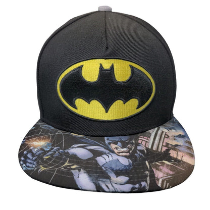 Batman Snapback Hat Multicolor One Size Embroidered Adjustable DC Comics