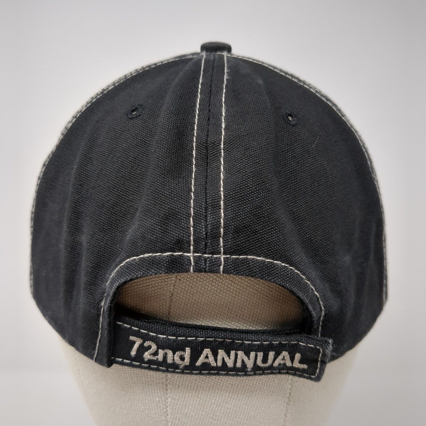Red Bluff Bull & Gelding Sale Strapback Hat Black One Size Embroidered