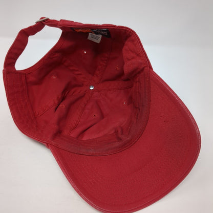 North Eastern Slideback Hat Red One Size Adjustable Nike Swoosh 6 Panel