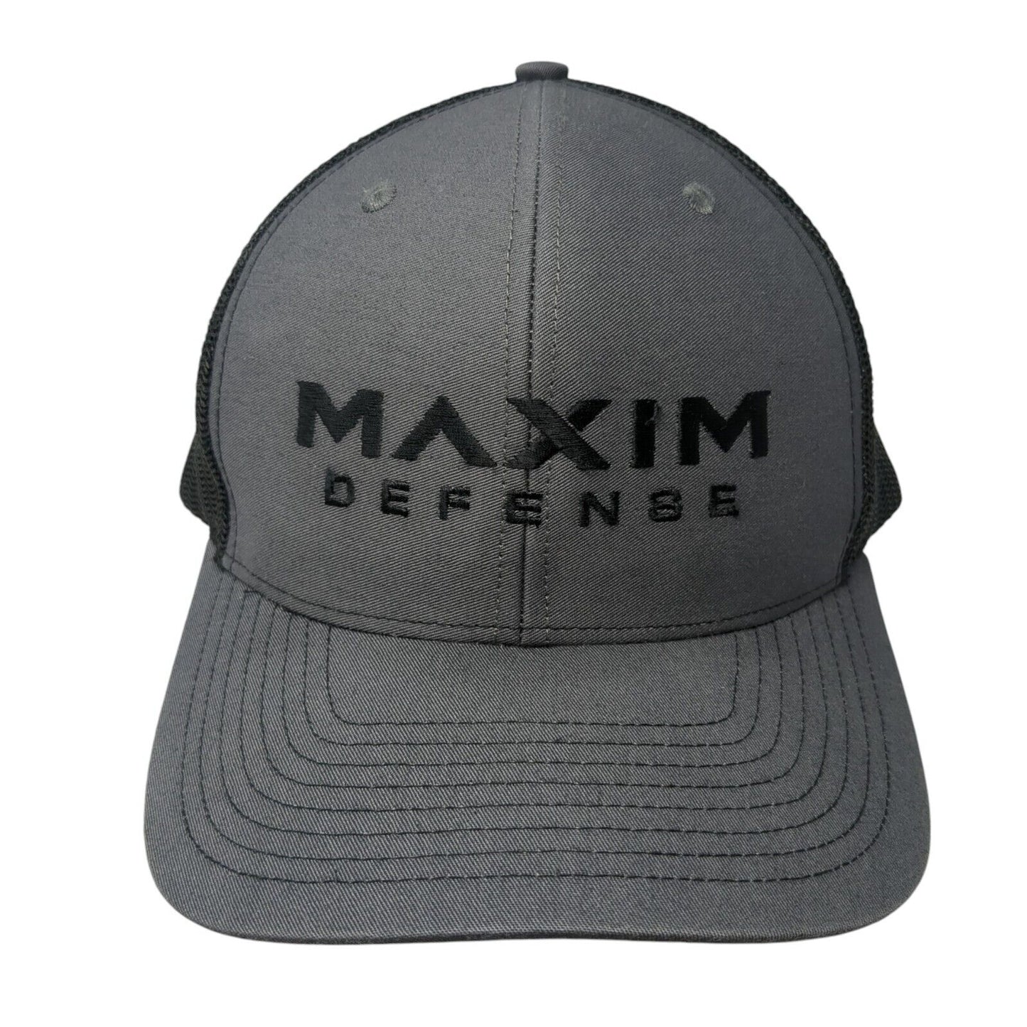 Maxim Defense Snapback Mesh Back Trucker Hat Gray One Size Richardson
