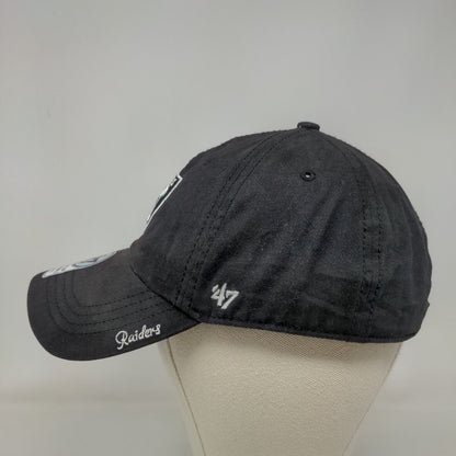 '47 Brand Womens Slideback Hat Black Embroidered Los Angeles Raiders Embroidered