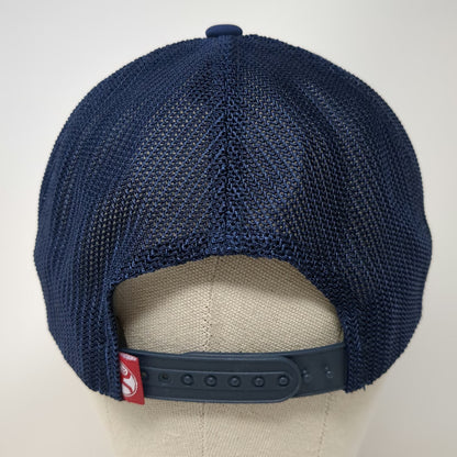 Hooey Trucker Hat Blue One Size Rope Logo Patch Mesh Snapback Gray Western Rodeo