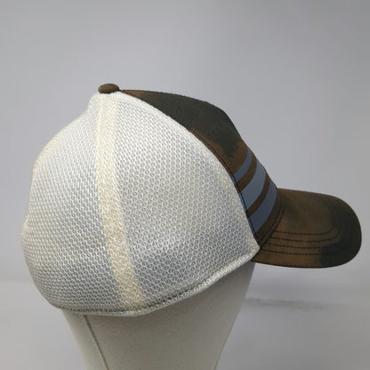 Callaway 5 Panel Black XL Mesh Back Stretch Fit Golf Stripe Graphic Pattern Hat