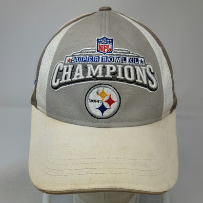 Pittsburgh Steelers NFL Reebok Cap Beige One Size Super Bowl XL Champions Hat