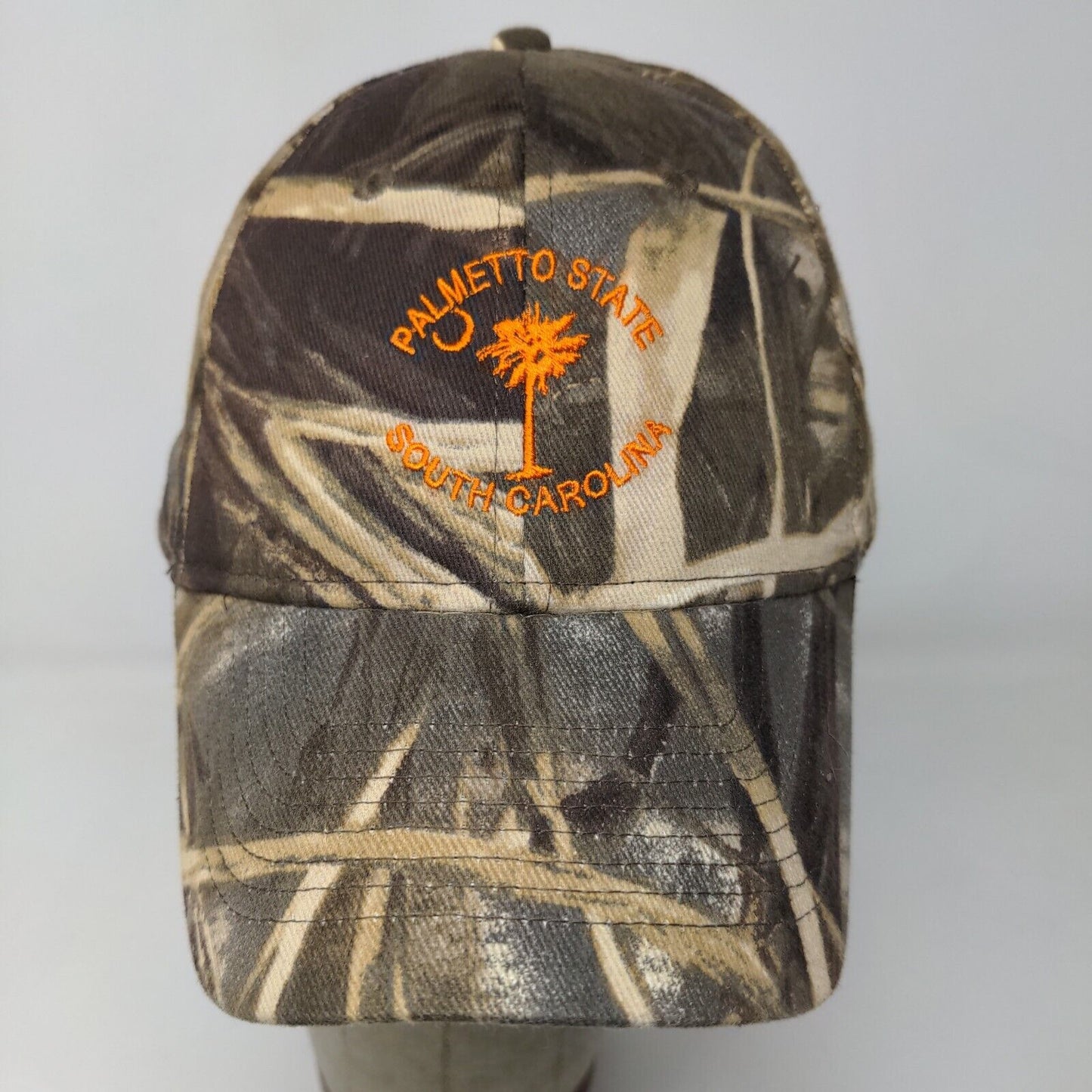 Realtree Men's Strapback Camo Hat Palmetto State South Carolina Embroidered