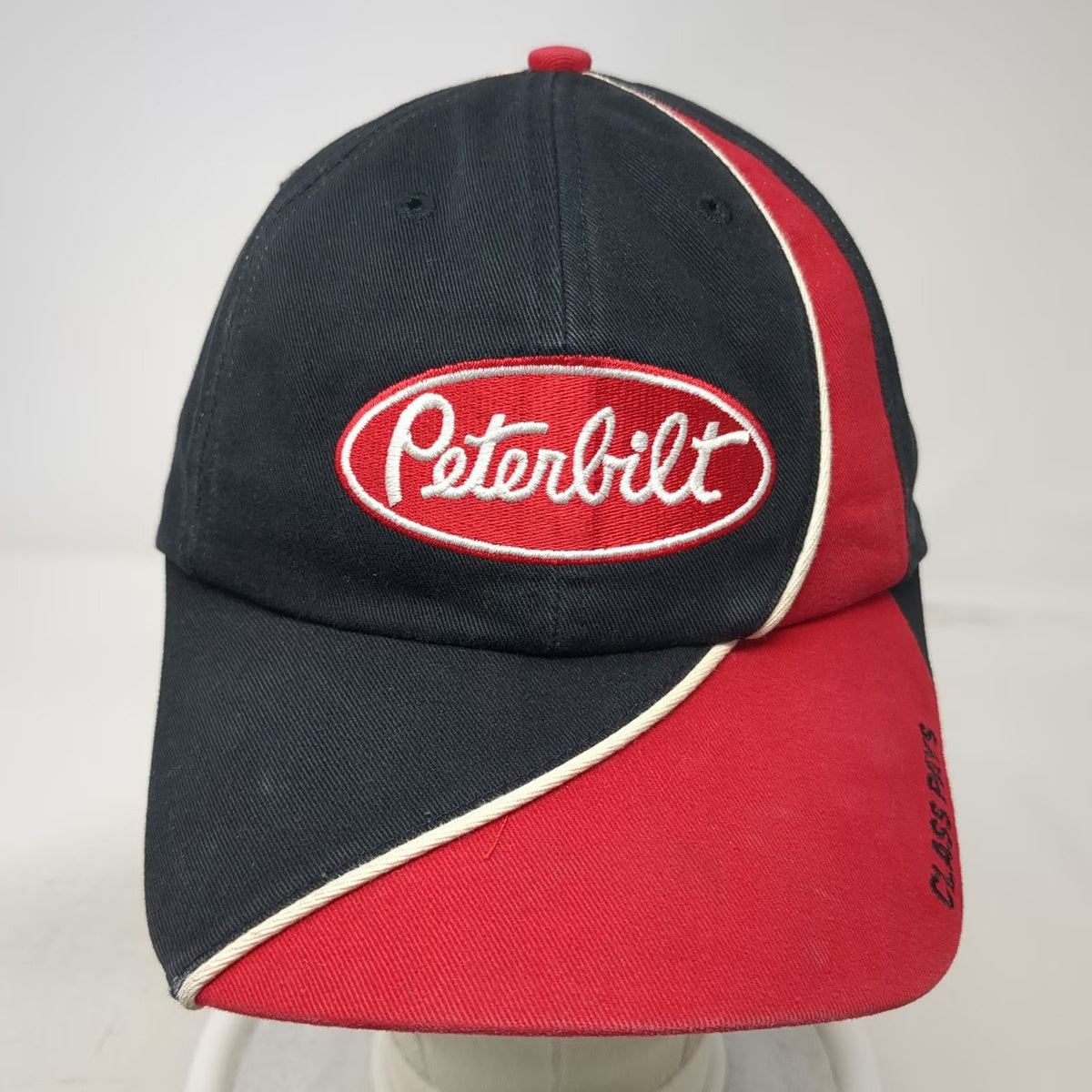 Peterbilt Baseball Cap Black Red One Size Class Pays Legendary Slideback Hat