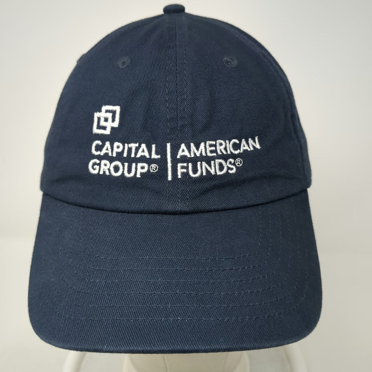 BIG Baseball Cap Blue One Size Capital Group American Funds Slideback Cotton Hat