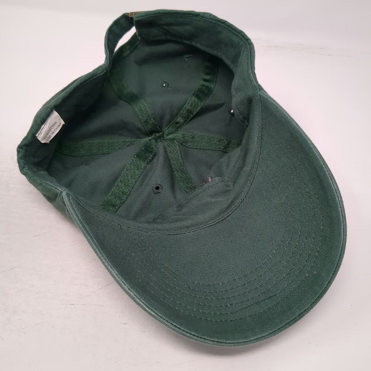 WWF Panda Logo Green Baseball Cap One Size Adjustable Slideback Cotton Hat Eco