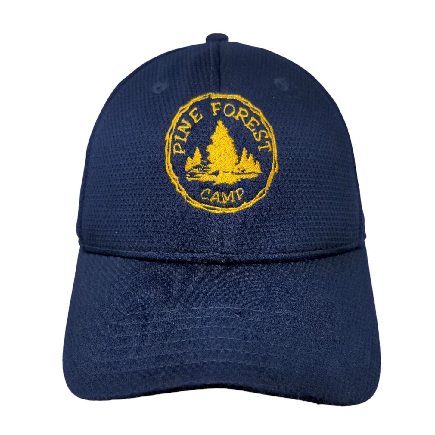Pine Forest Camp Fitted Hat Blue M/L Embroidered Under Armour 6 Panel
