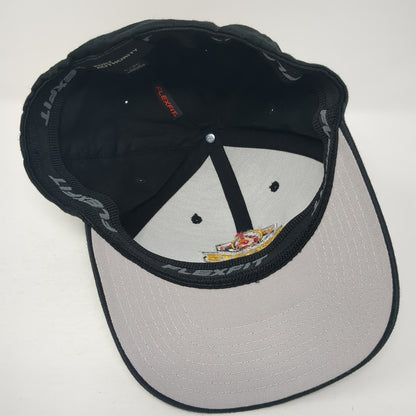 Prairie Band Sports Book Fitted Hat Black One Size Flexfit Port Authority