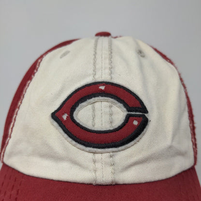 '47 Twins Men's Fitted Hat Red Cream size L Embroidered Cincinnati Reds Logo