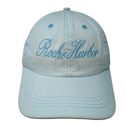 Roche Harbor Slideback Hat Blue One Size Adjustable Embroidered Gear For Sports