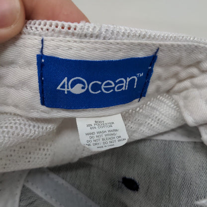 4Ocean Snapback Mesh Back Trucker Hat Blue One Size Colorblock