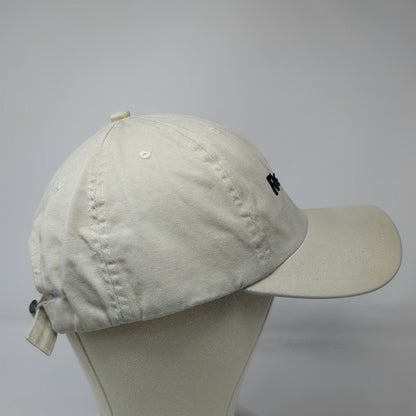 Reebok Baseball Cap Beige One Size Golf Embroidered Cotton Slideback Strap Hat