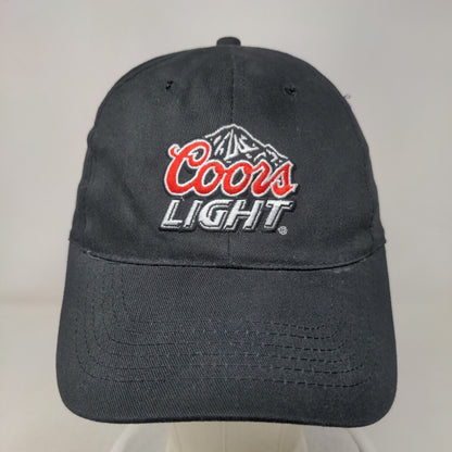 Coors Light Strapback Hat Black One Size Adjustable Embroidered 6 Panel ACME