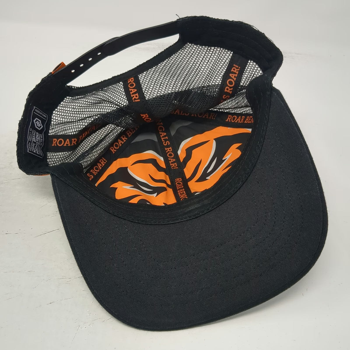 Cincinnati Bengals NFL Name Brand Promotions Trucker Hat Black One Size Roar