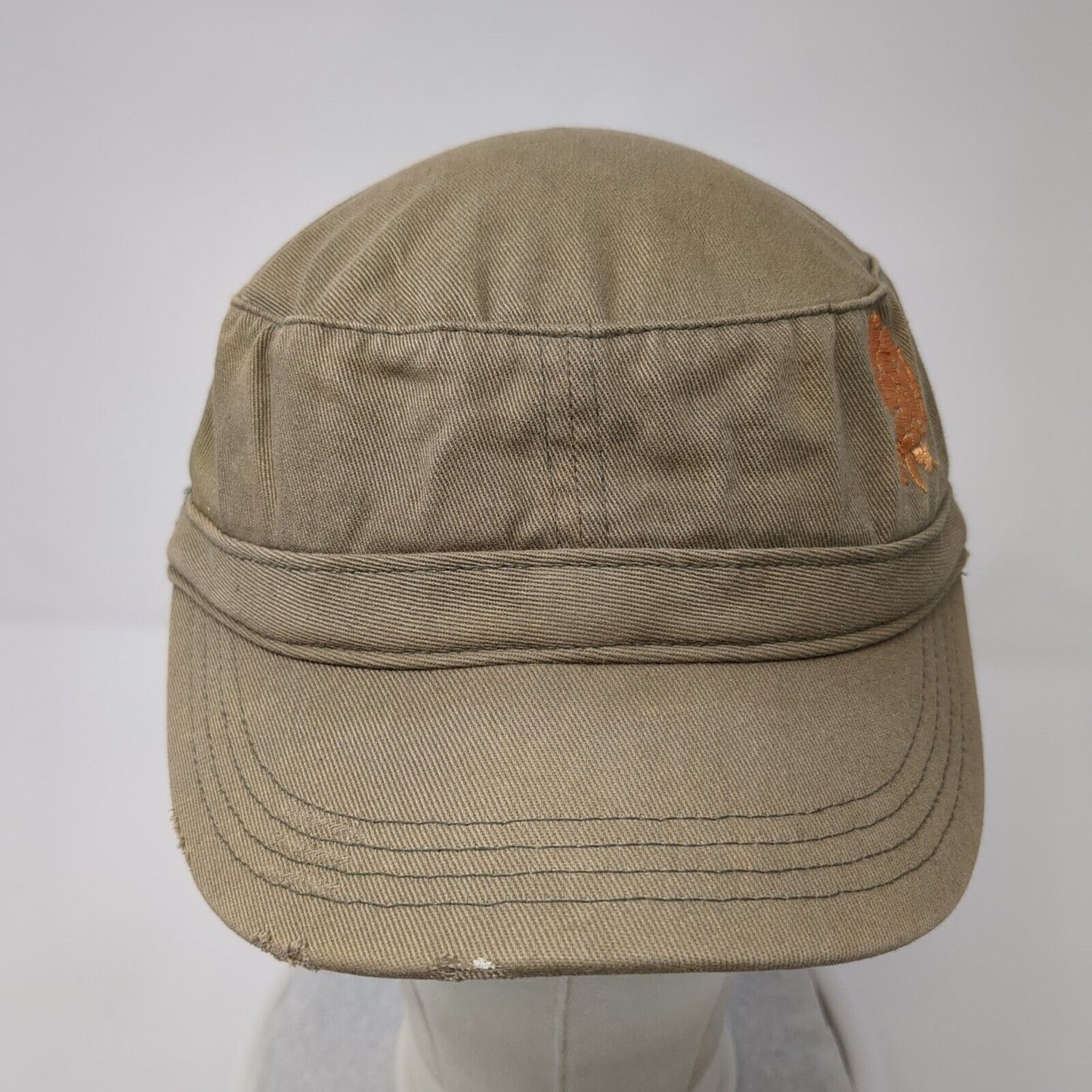 Squatters Beers Cadet Army Cap Green OS Adjustable Distressed District Threads