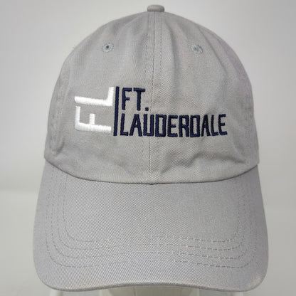 Gray OSFM Baseball Cap Ft. Lauderdale FL Embroidered Adjustable Slideback Hat