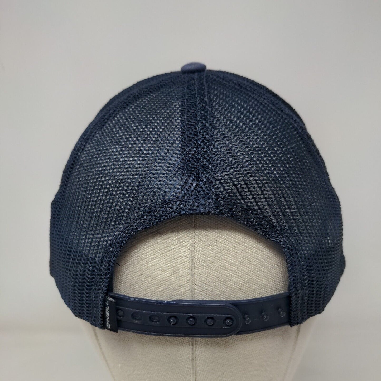 O'Neill Since 1952 Snapback Trucker Hat Blue One Size Mid Profile Mesh Back Rope