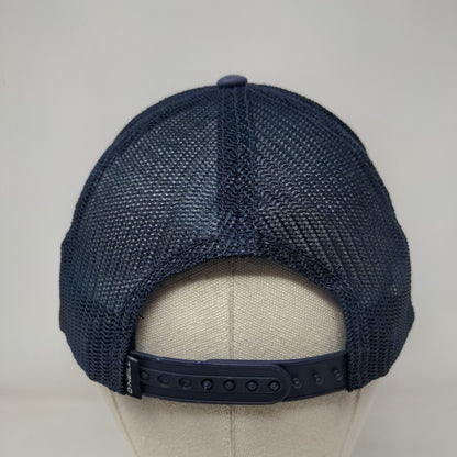 O'Neill Since 1952 Snapback Trucker Hat Blue One Size Mid Profile Mesh Back Rope
